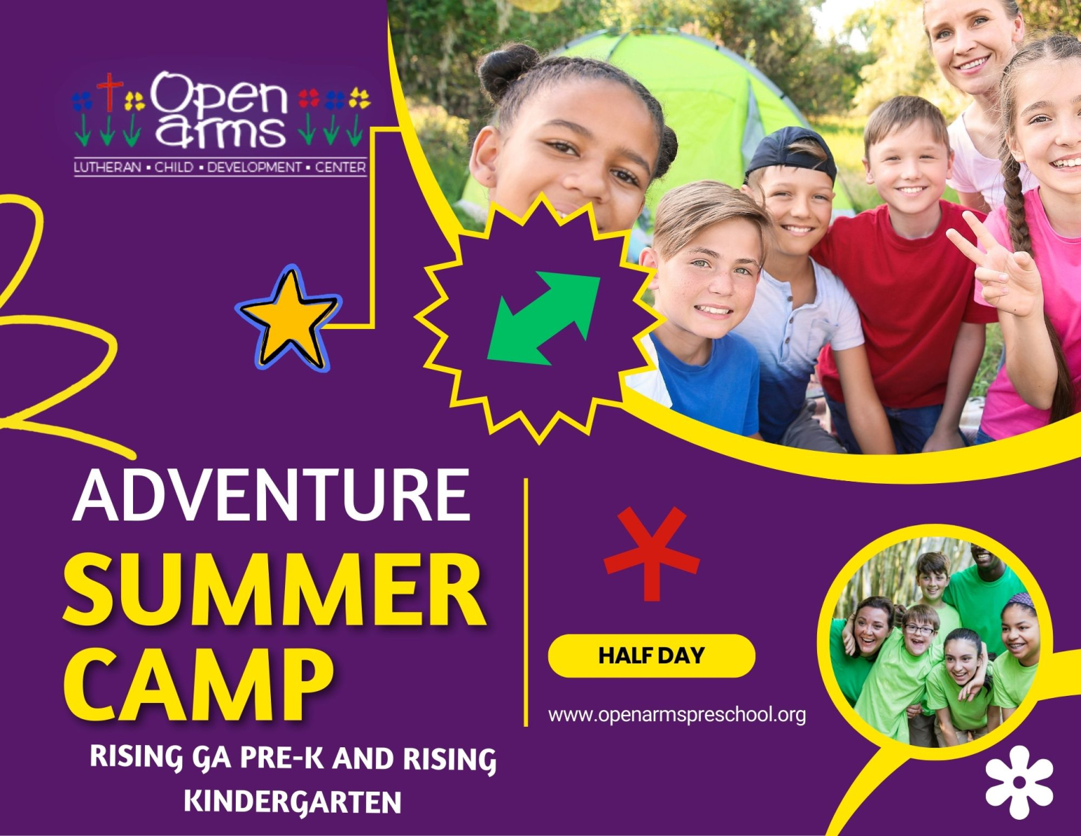 2026 Adventure Summer Camp Half Day 5 Days - Open Arms Pre School